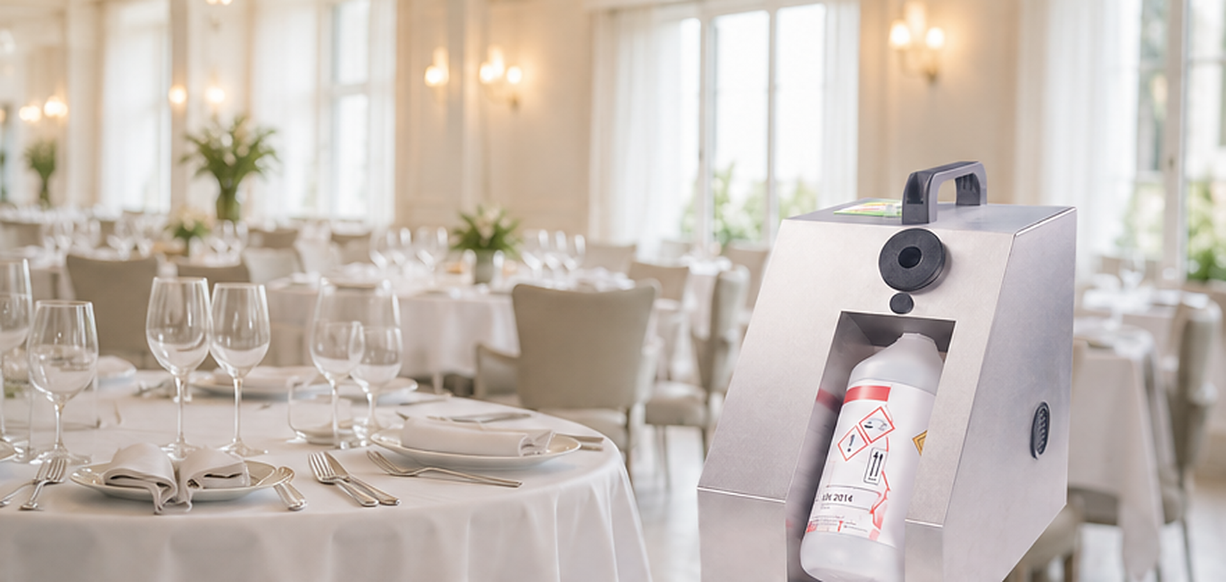 Apparecchiatura SaniConnect in ambiente alimentare
